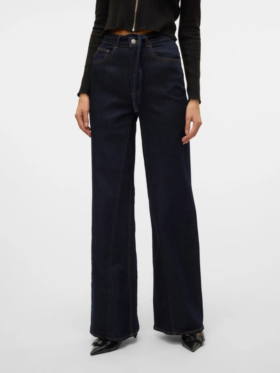 AWMADDIE Hög Midja Vida Ben Jeans
