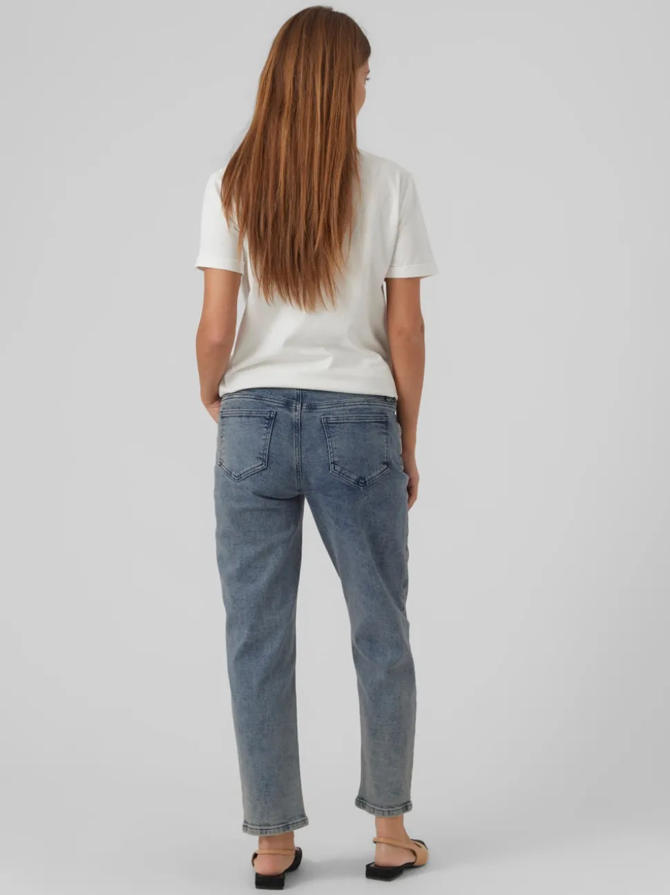 Normal Passform Extra Hög Midja Jeans