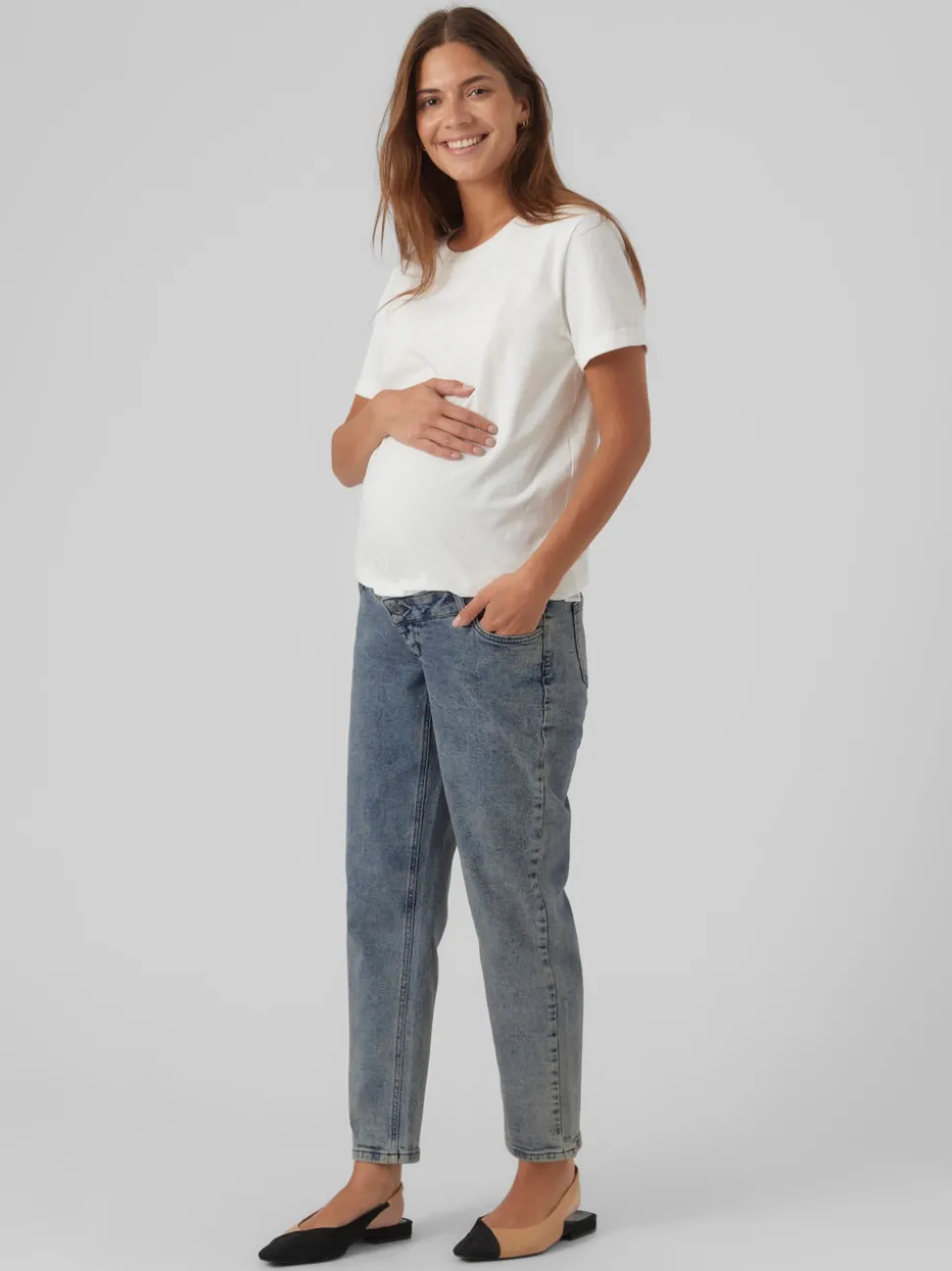 Normal Passform Extra Hög Midja Jeans