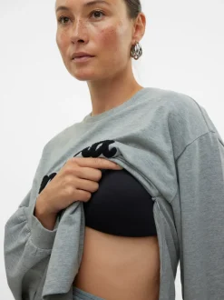 Normal Passform O-ringning Sweatshirt