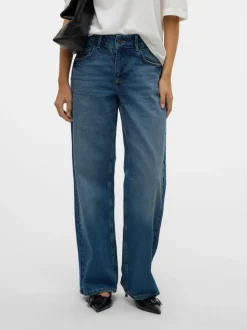 SNRANCY Medelhög Midja Vid Passform Jeans