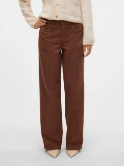 SNROY Medelhög Midja Rak Passform Jeans