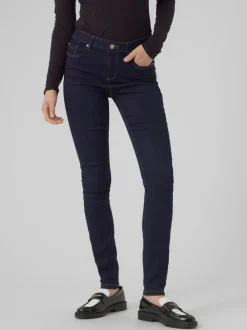 VMALIA Medelhög Midja Slim Fit Jeans