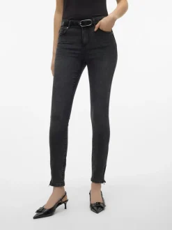 VMALIA Medelhög Midja Slim Fit Jeans