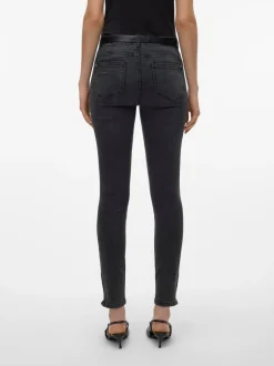 VMALIA Medelhög Midja Slim Fit Jeans