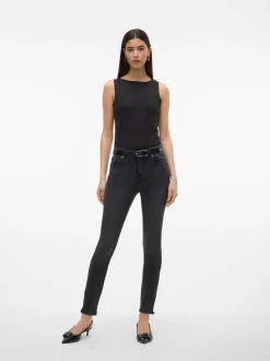 VMALIA Medelhög Midja Slim Fit Jeans