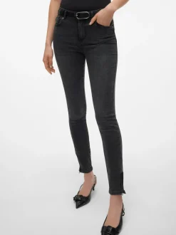 VMALIA Medelhög Midja Slim Fit Jeans
