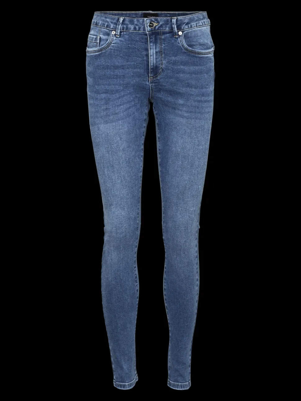 VMALIA Medelhög Midja Slim Fit Jeans