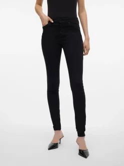 VMALIA Medelhög Midja Slim Straight Fit Jeans