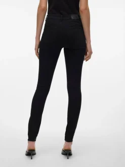 VMALIA Medelhög Midja Slim Straight Fit Jeans