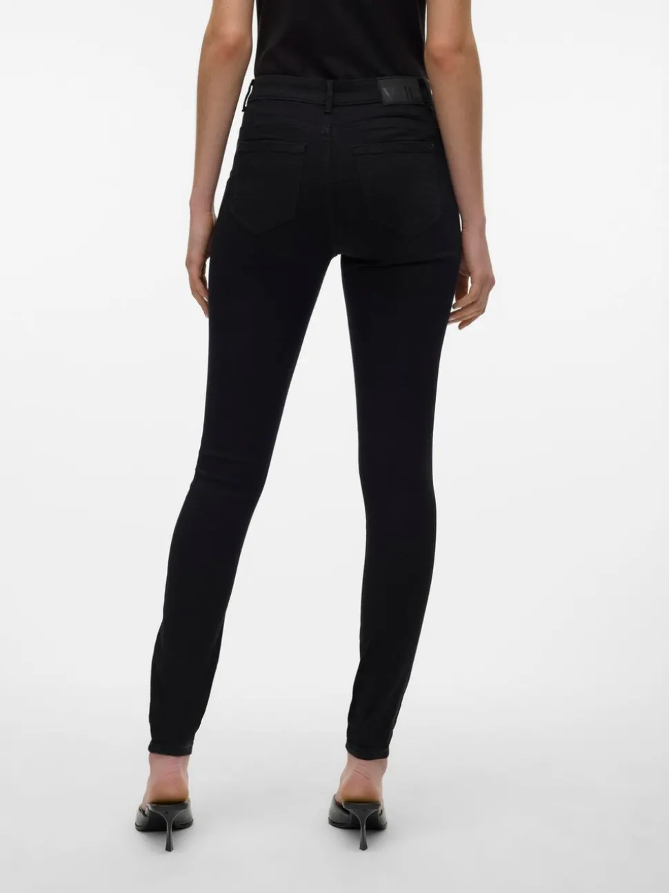 VMALIA Medelhög Midja Slim Straight Fit Jeans