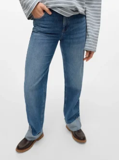 VMALLISON Medelhög Midja Rak Passform Jeans