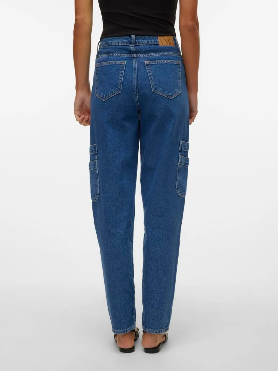 VMAVIVA Hög Midja Mom Fit Jeans