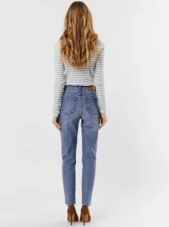 VMBRENDA Hög Midja Mom Fit Jeans