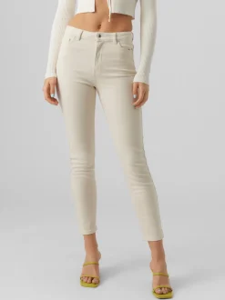 VMBRENDA Hög Midja Rak Passform Jeans