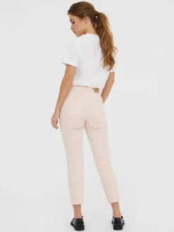 VMBRENDA Hög Midja Rak Passform Jeans