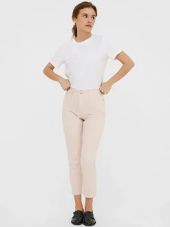 VMBRENDA Hög Midja Rak Passform Jeans