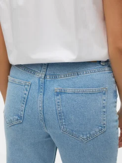 VMCALIA Hög Midja Rak Passform Jeans