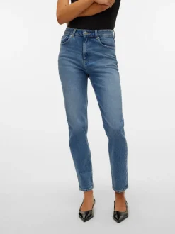 VMCARRIE Superhög Midja Mom Fit Jeans