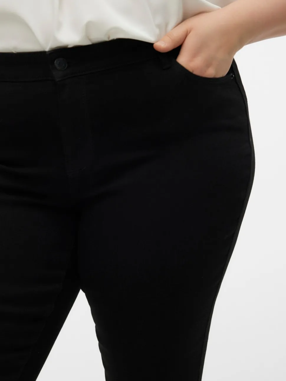 VMCELLY Medelhög Midja Skinny Fit Jeans
