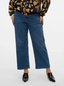 VMCEVALINA Medelhög Midja Lös Passform Jeans