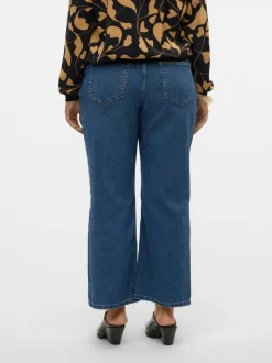 VMCEVALINA Medelhög Midja Lös Passform Jeans
