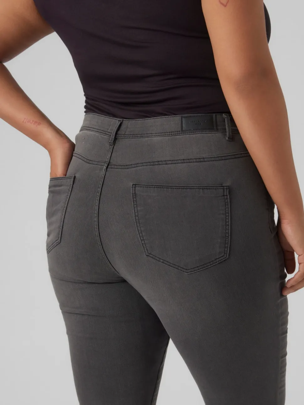 VMCFANYA Medelhög Midja Skinny Fit Jeans