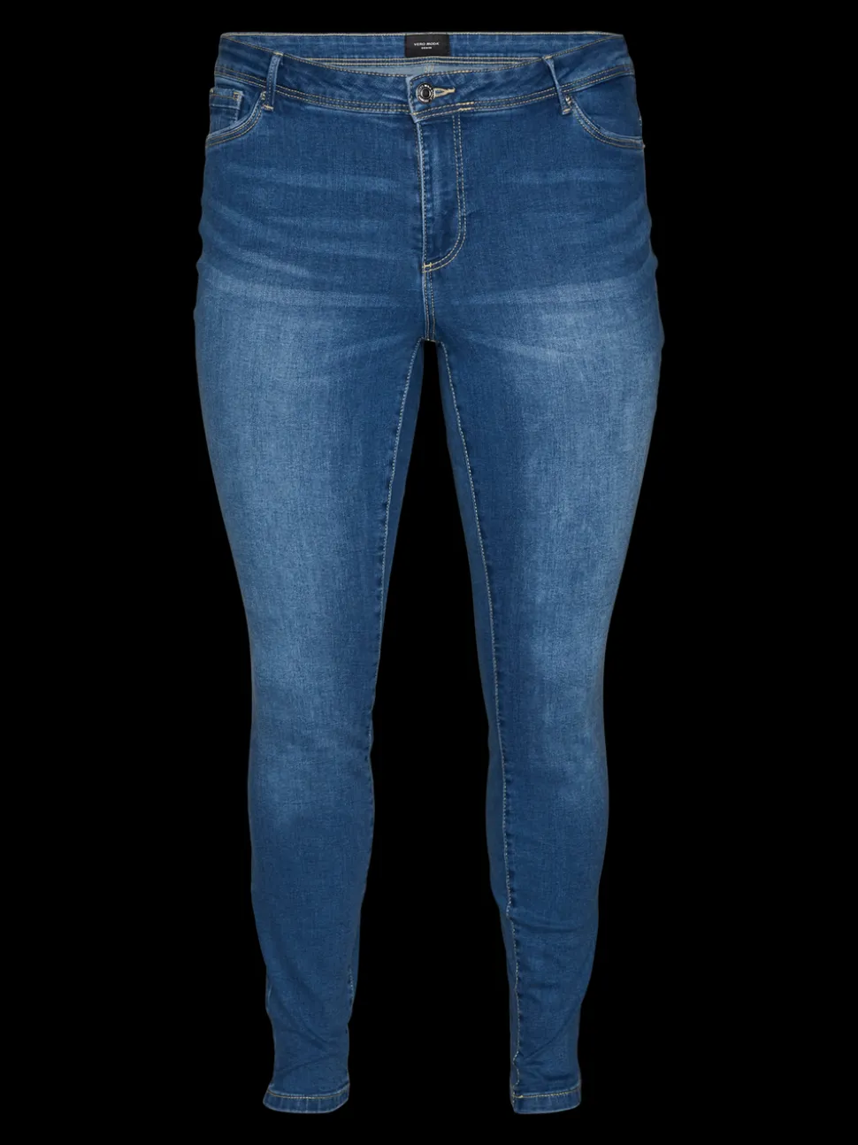 VMCFANYA Medelhög Midja Slim Fit Jeans
