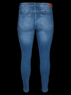 VMCFANYA Medelhög Midja Slim Fit Jeans