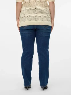 VMCFLASH Medelhög Midja Rak Passform Jeans