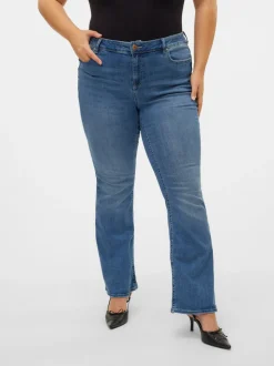 VMCFLASH Medelhög Midja Utsvängd Passform Jeans