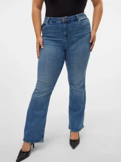 VMCFLASH Medelhög Midja Utsvängd Passform Jeans