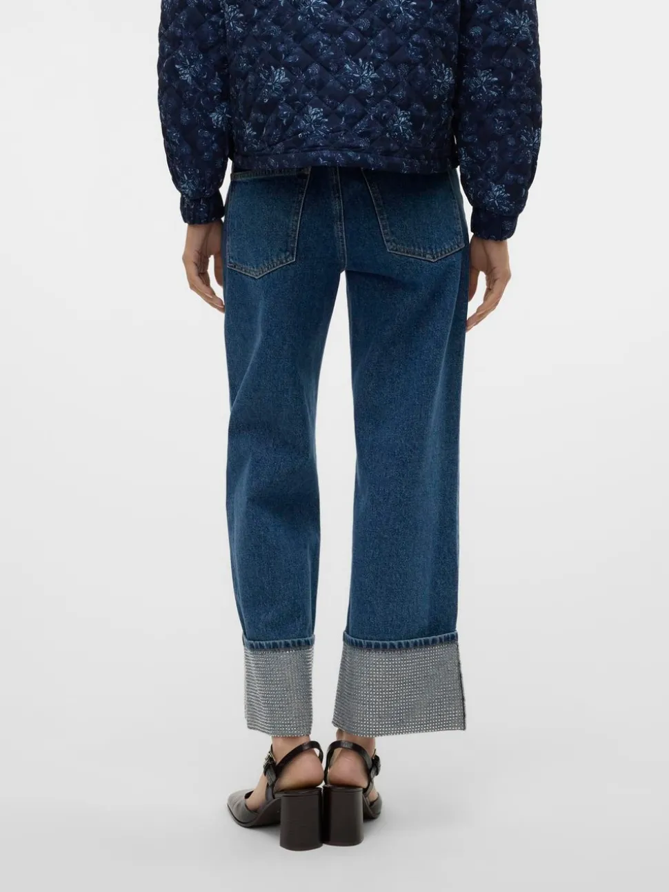 VMCHLOE Hög Midja Vida Ben Jeans
