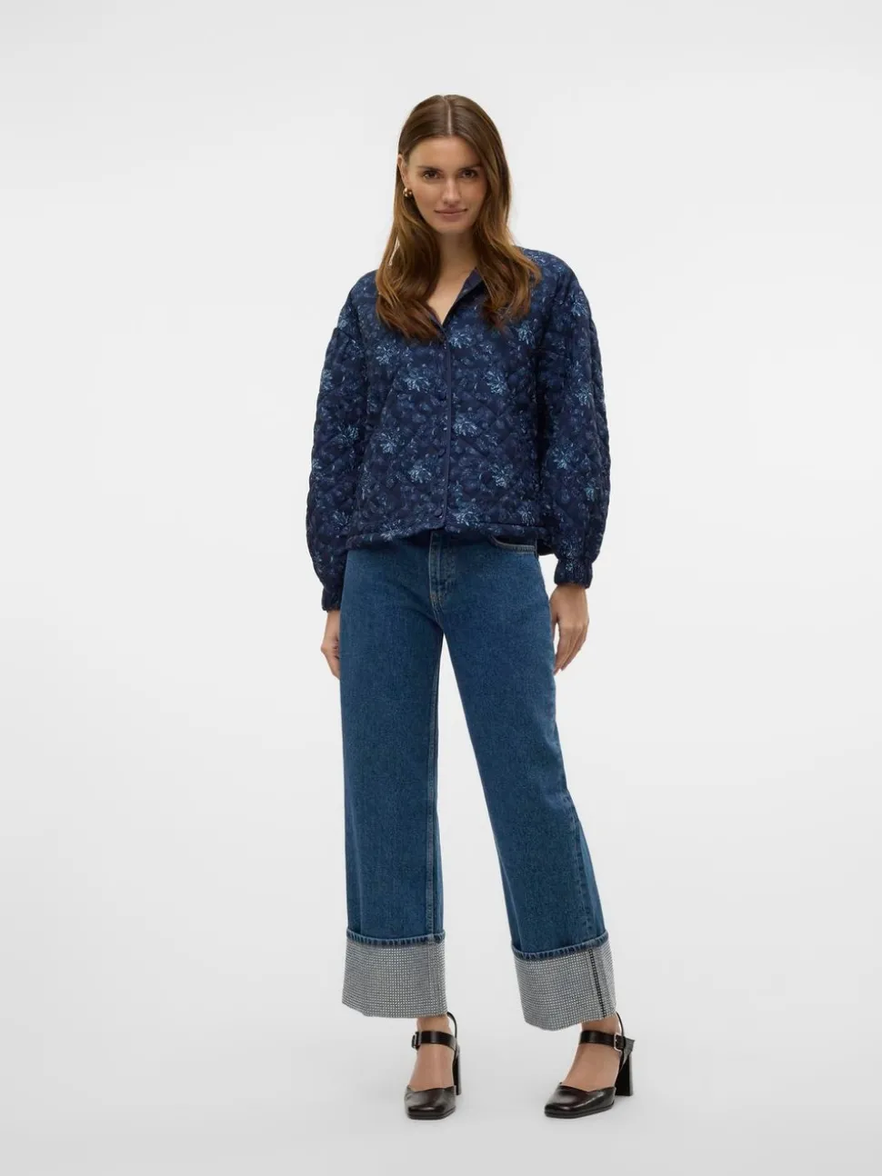VMCHLOE Hög Midja Vida Ben Jeans