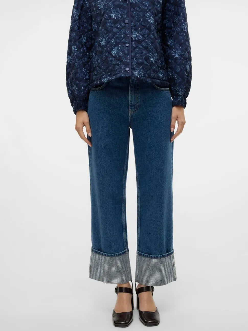 VMCHLOE Hög Midja Vida Ben Jeans