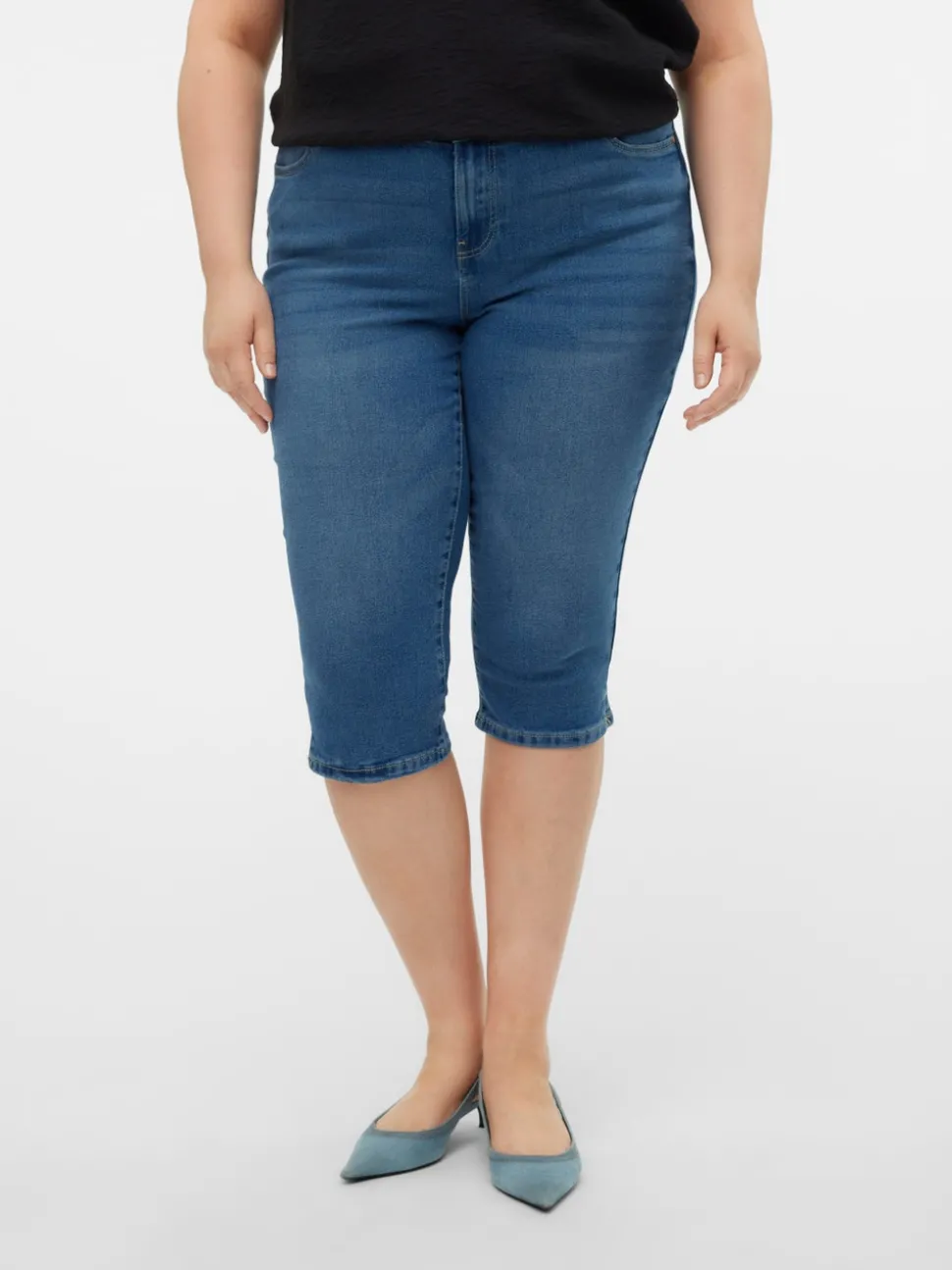 VMCJUNE Medelhög Midja Slim Fit Jeans