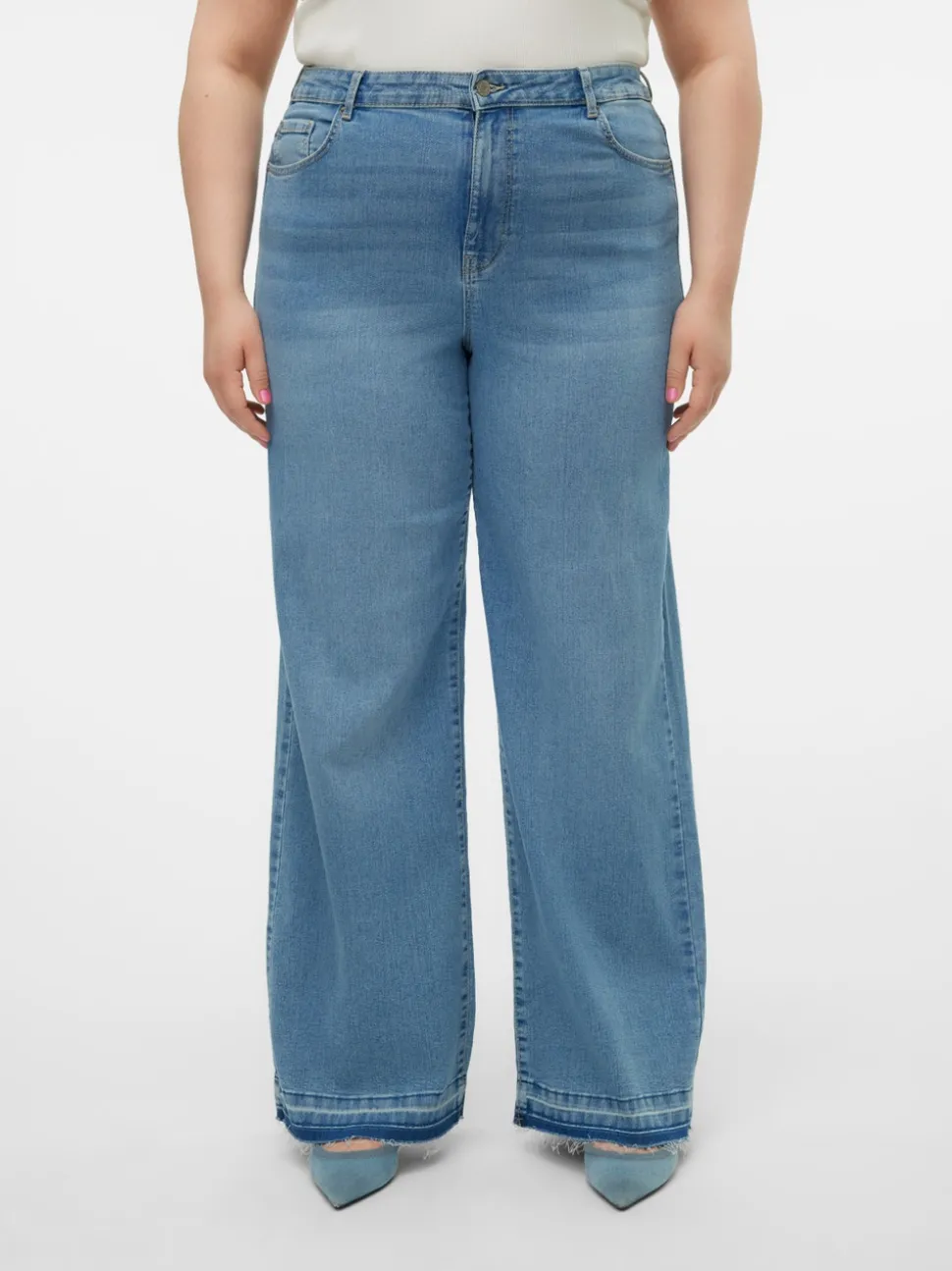 VMCKATHY Hög Midja Lös Passform Jeans
