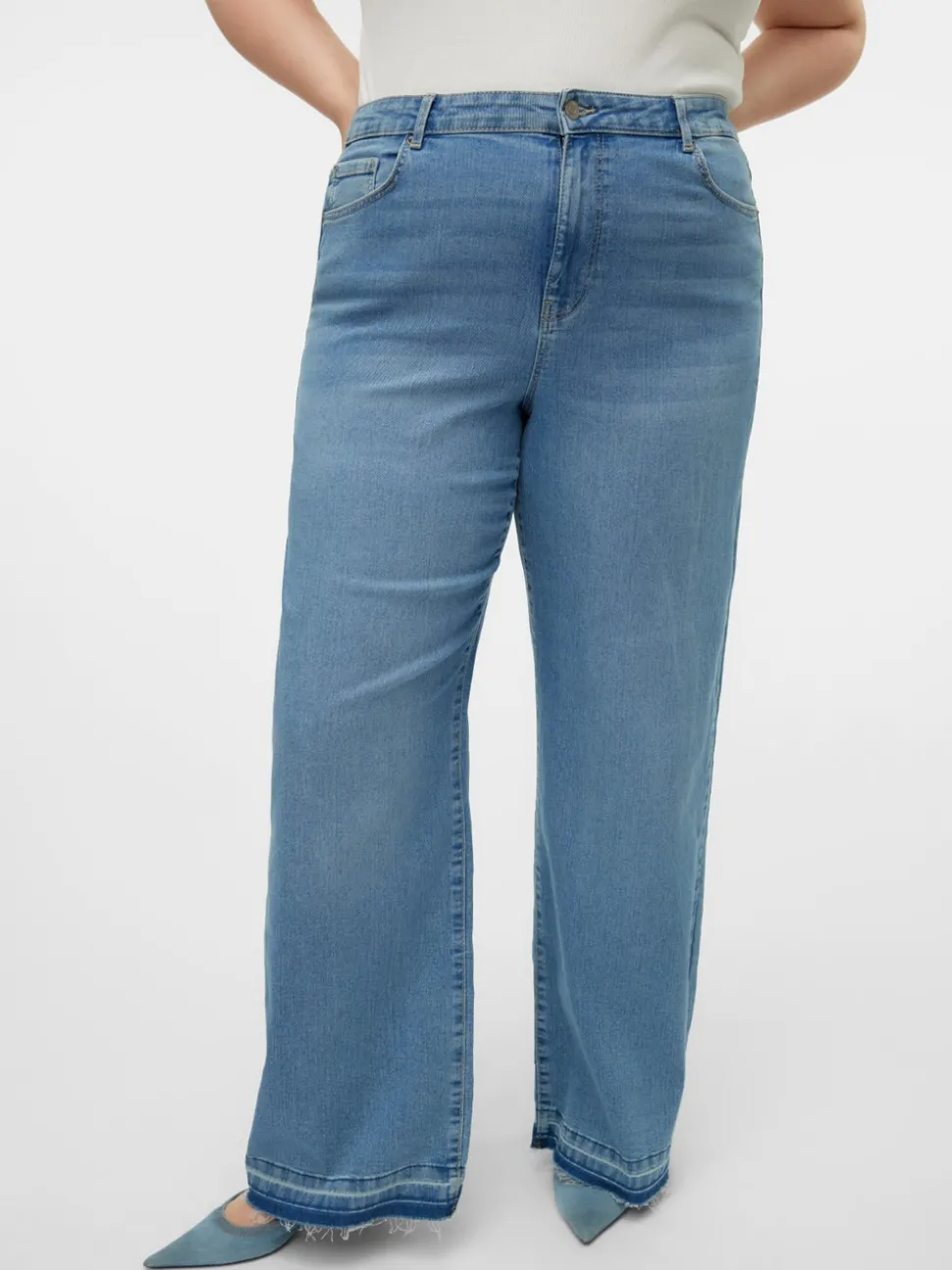 VMCKATHY Hög Midja Lös Passform Jeans