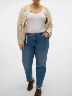 VMCKYLA Medelhög Midja Rak Passform Jeans