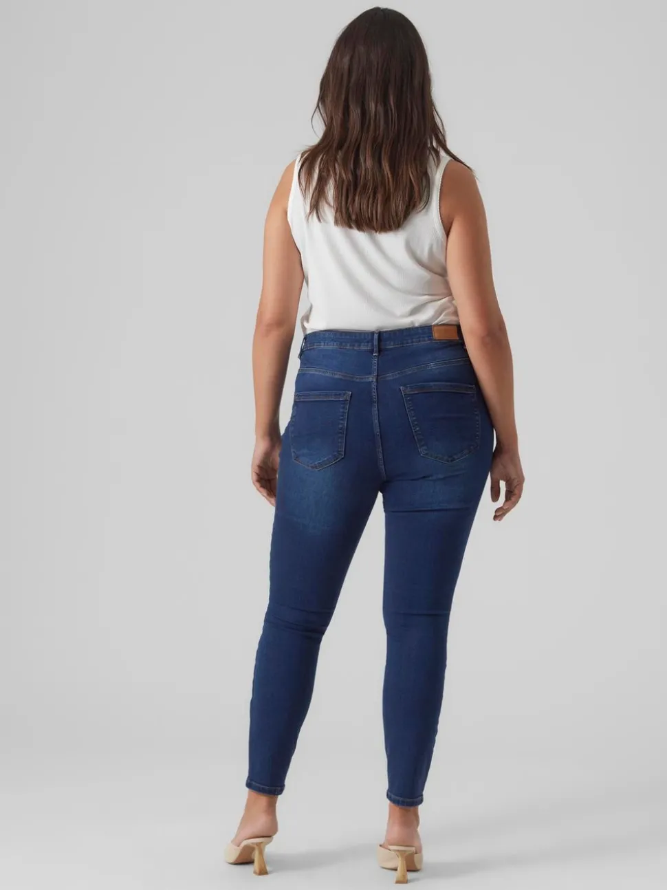 VMCPHIA Hög Midja Slim Fit Jeans