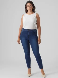 VMCPHIA Hög Midja Slim Fit Jeans