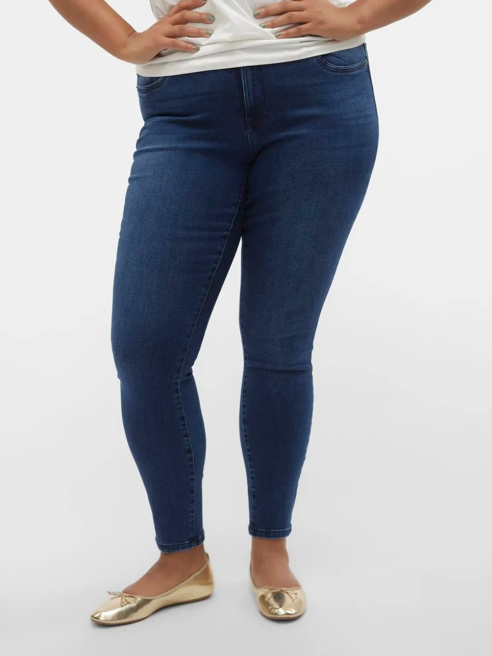 VMCTANYA Hög Midja Skinny Fit Jeans