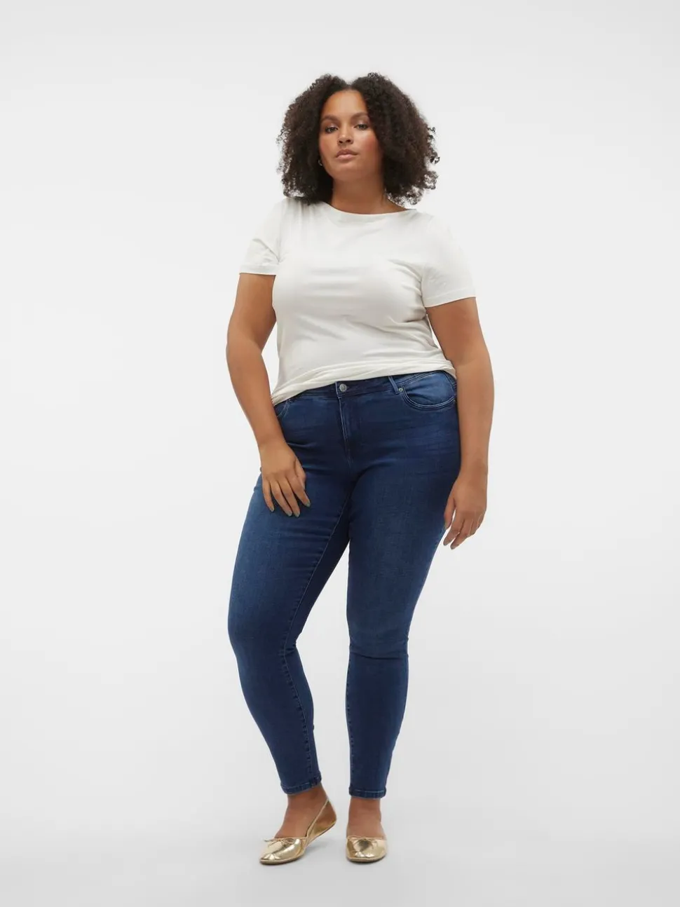 VMCTANYA Hög Midja Skinny Fit Jeans