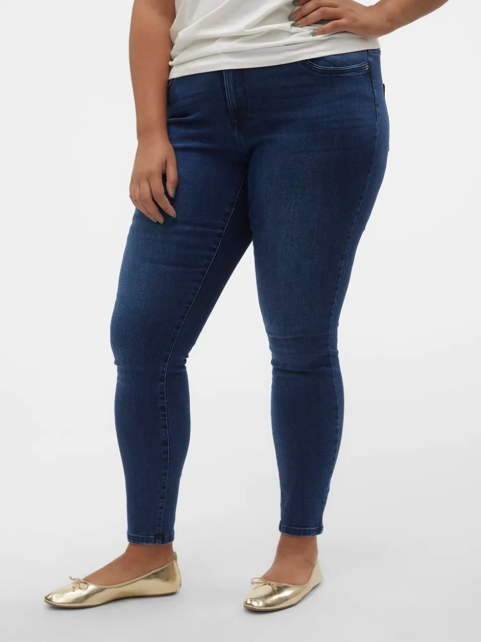 VMCTANYA Hög Midja Skinny Fit Jeans