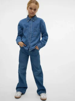 VMDAISY Hög Midja Vid Passform Jeans