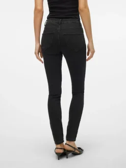 VMELLY Medelhög Midja Skinny Fit Jeans