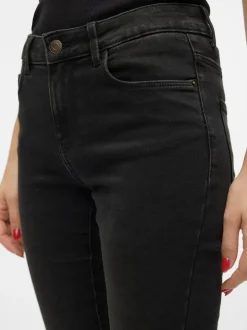 VMELLY Medelhög Midja Skinny Fit Jeans
