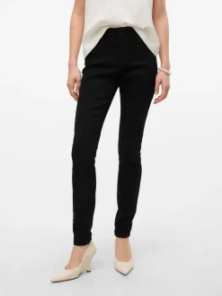 VMELLY Medelhög Midja Skinny Fit Jeans