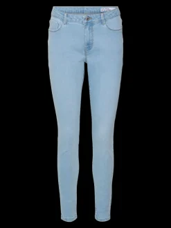 VMELLY Medelhög Midja Skinny Fit Jeans