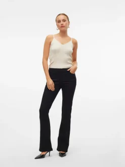 VMELLY Medelhög Midja Utsvängd Passform Jeans